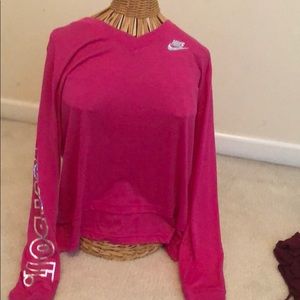 Pink Nike shirt